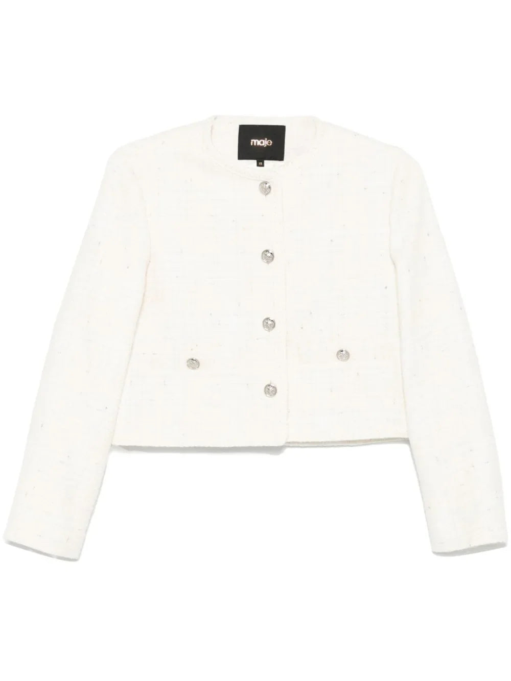 Ecru   Lurex Detailed Jacket