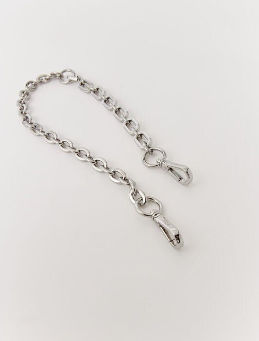 Silver-chain shoulder strap