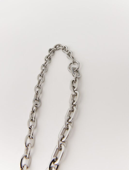 Silver-chain shoulder strap