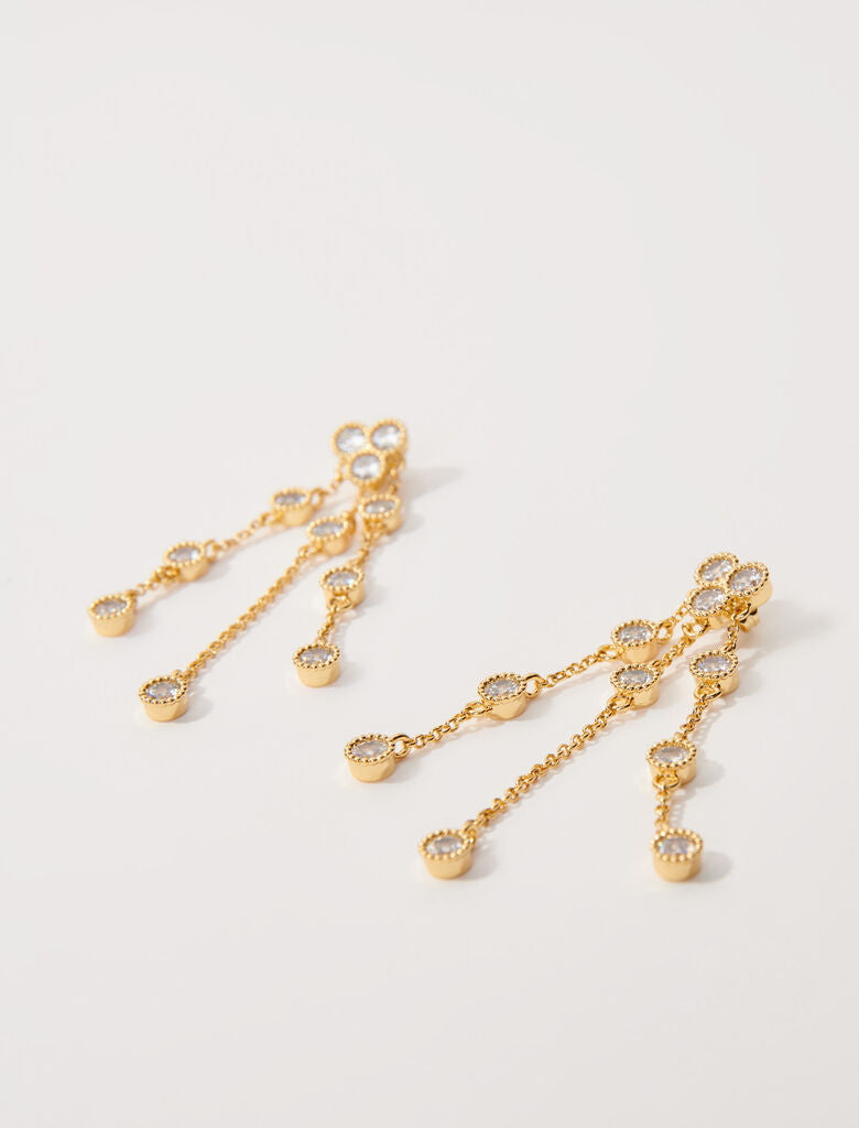 Gold-GOLD-PLATED RECYCLED BRASS EARRINGS