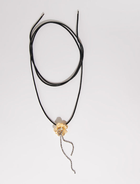 Gold  -flowernecklace