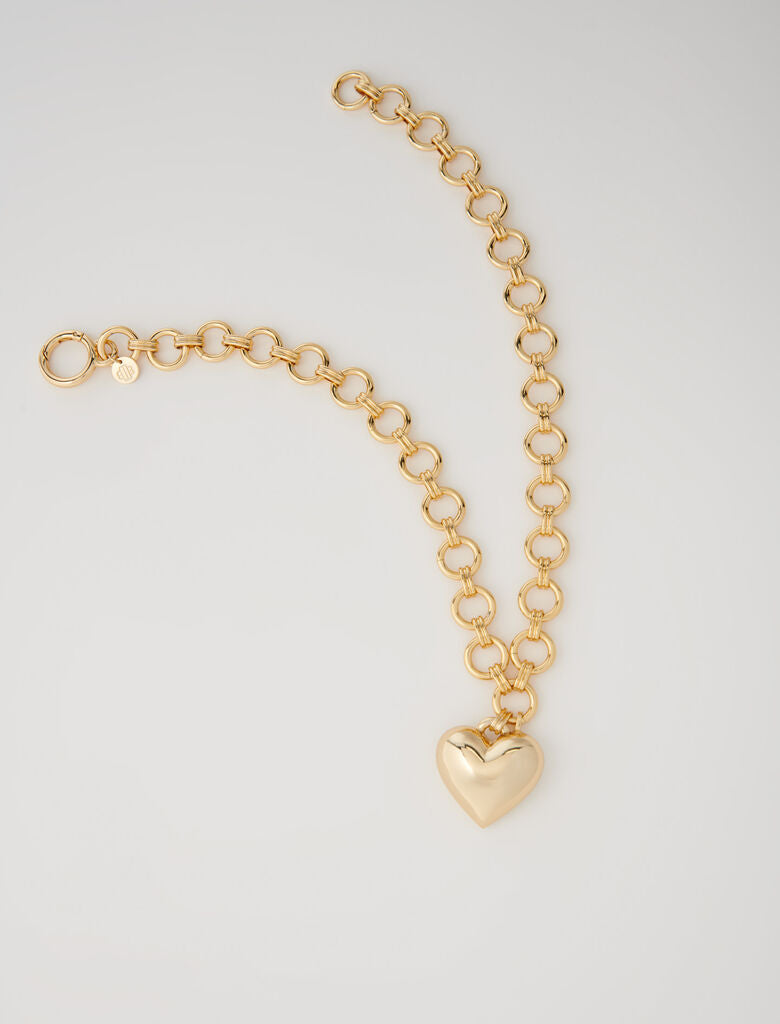 Gold-Gold Heart Necklace