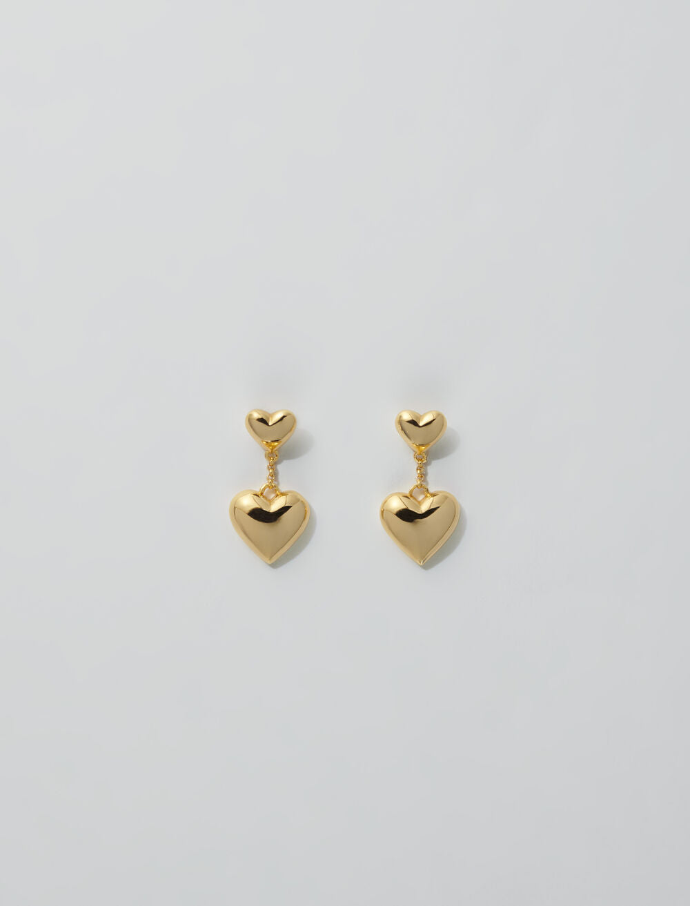 Gold-featured-Heart earrings