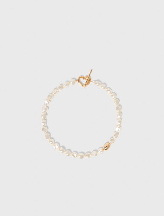 Pearl choker necklace Gold