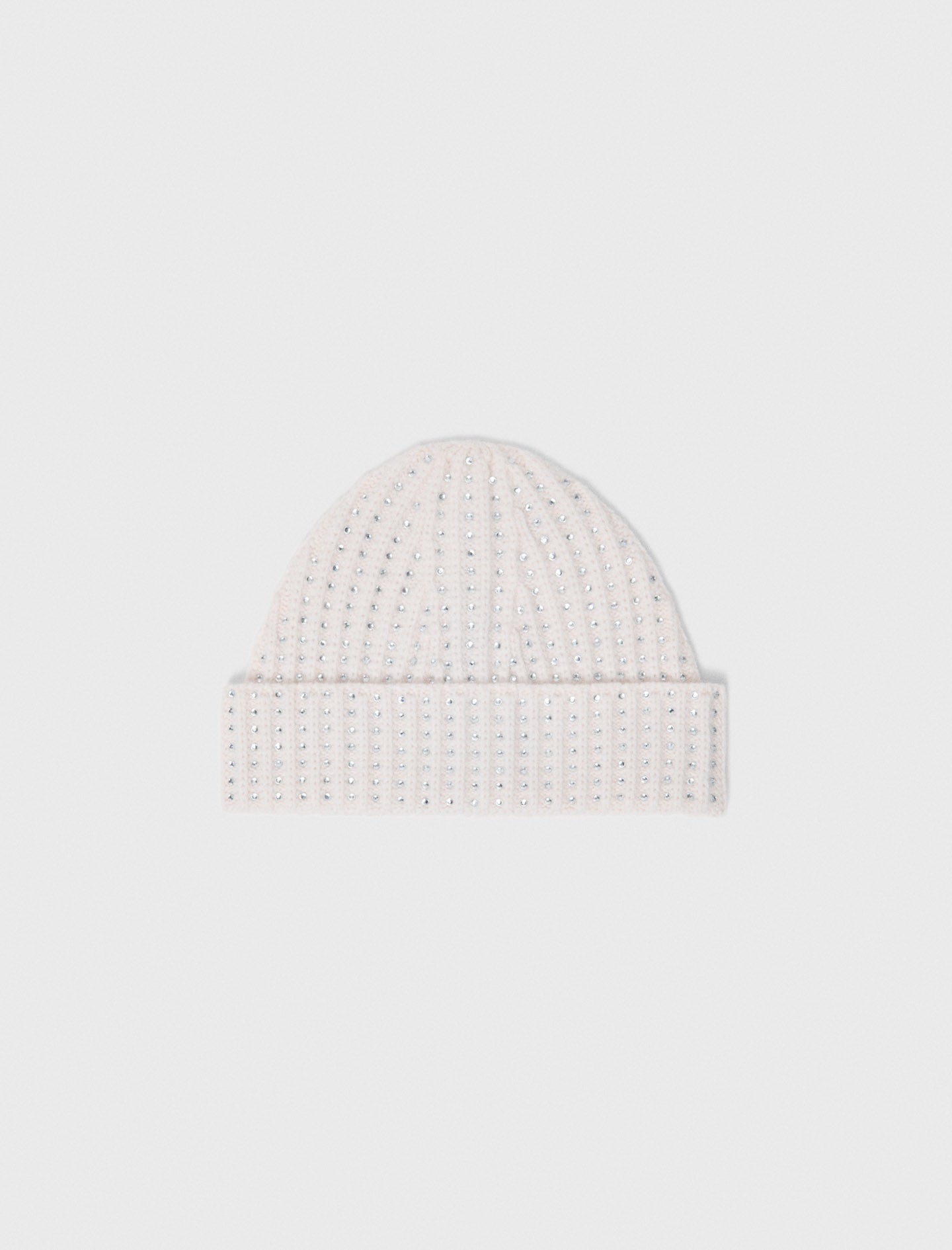 Wool And Rhinestone Hat ECRU