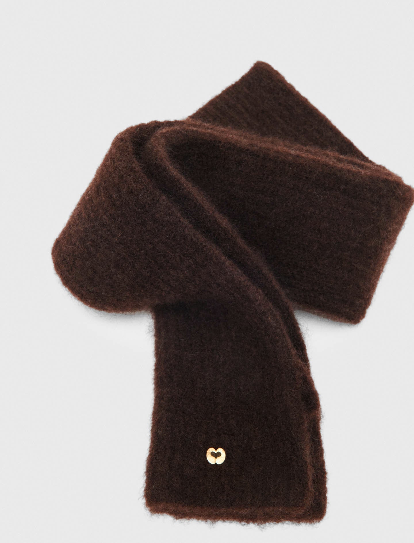 Yak blend mittens Dark Brown