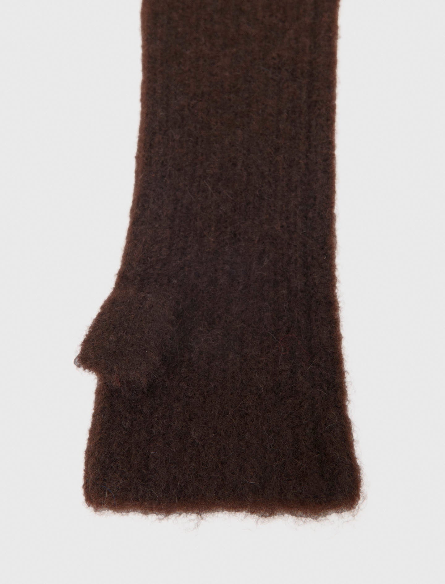 Yak blend mittens Dark Brown