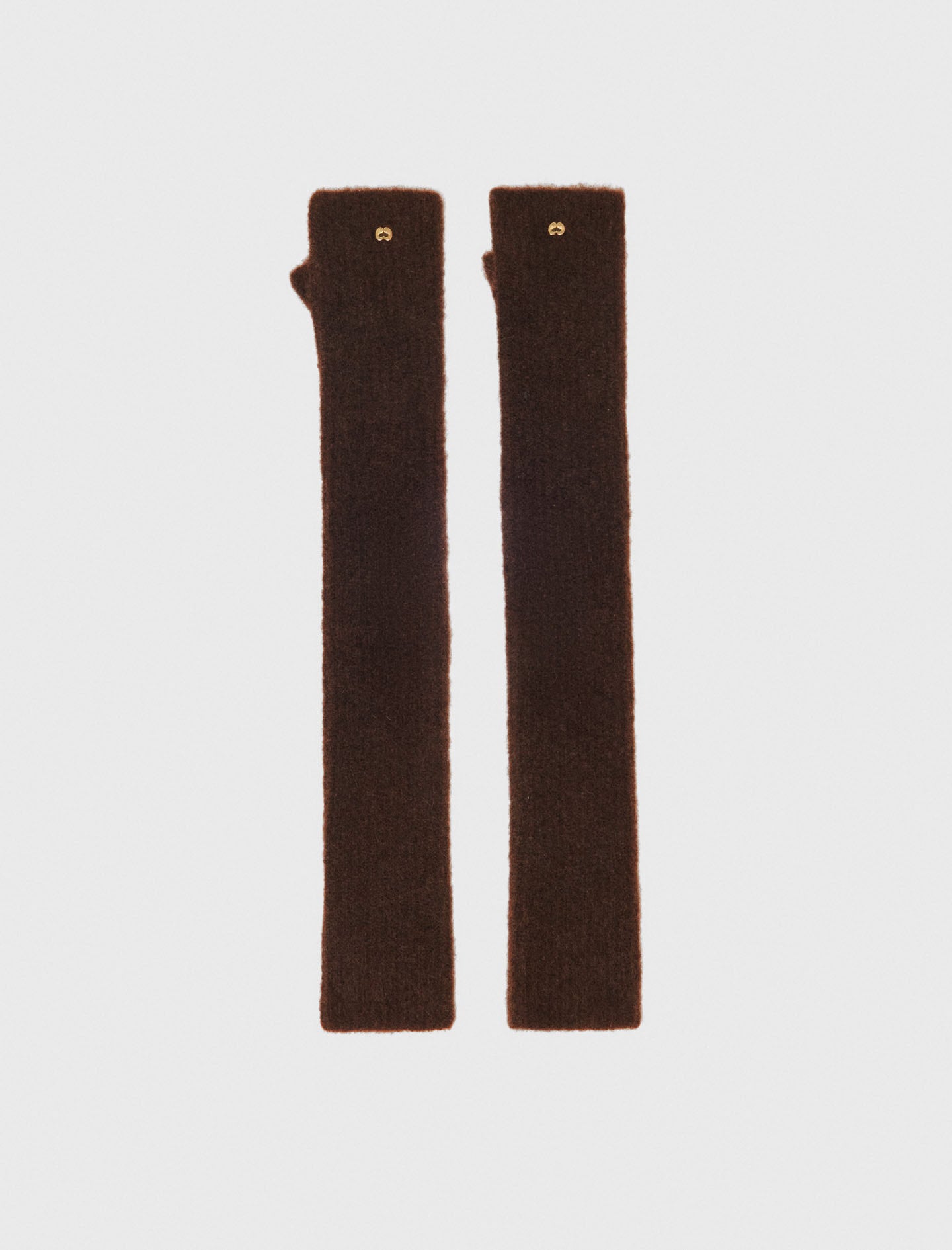 Yak blend mittens Dark Brown