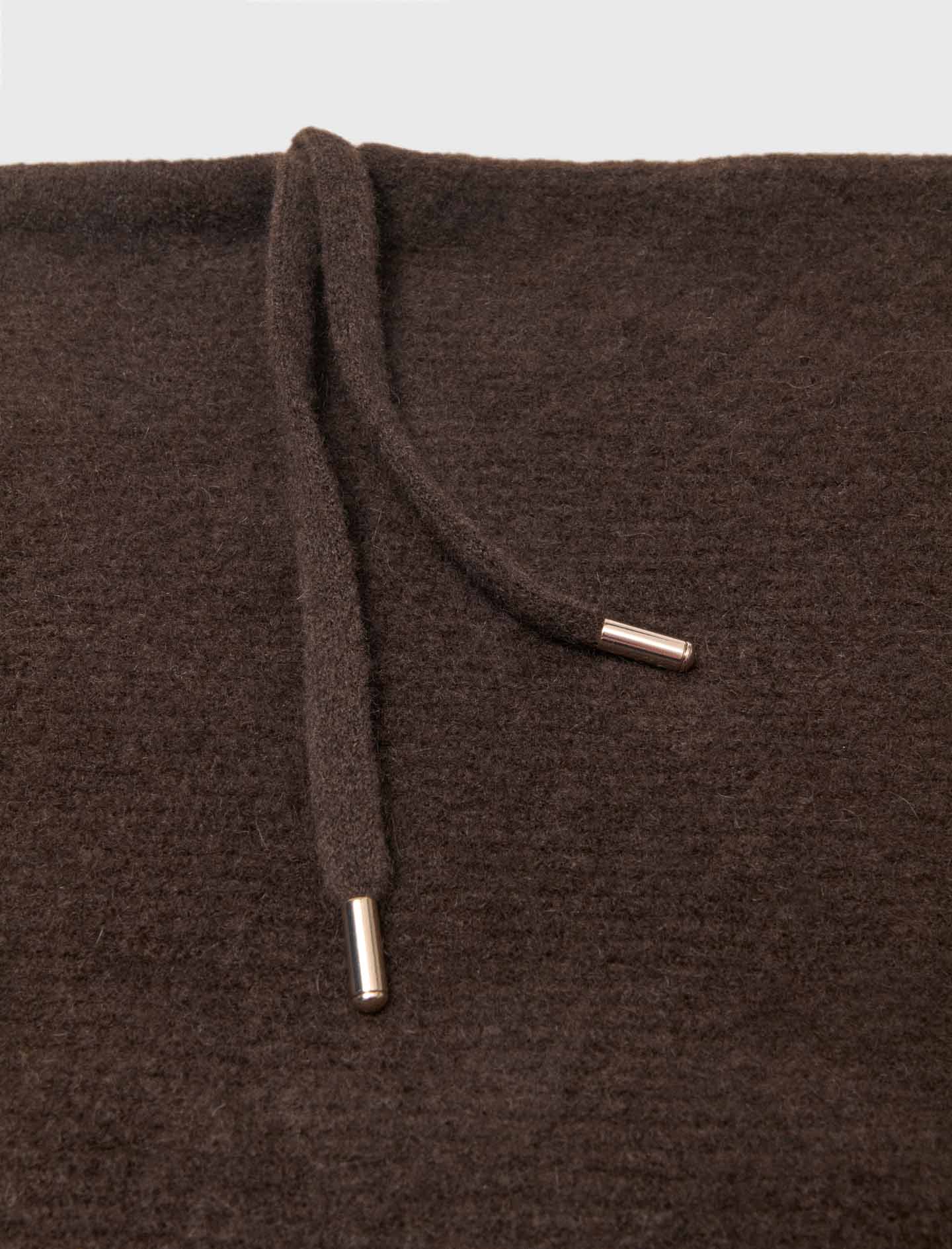 Yak wool balaclava Dark Brown