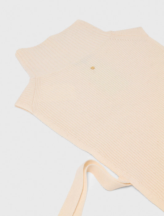 Long knit collar Ecru