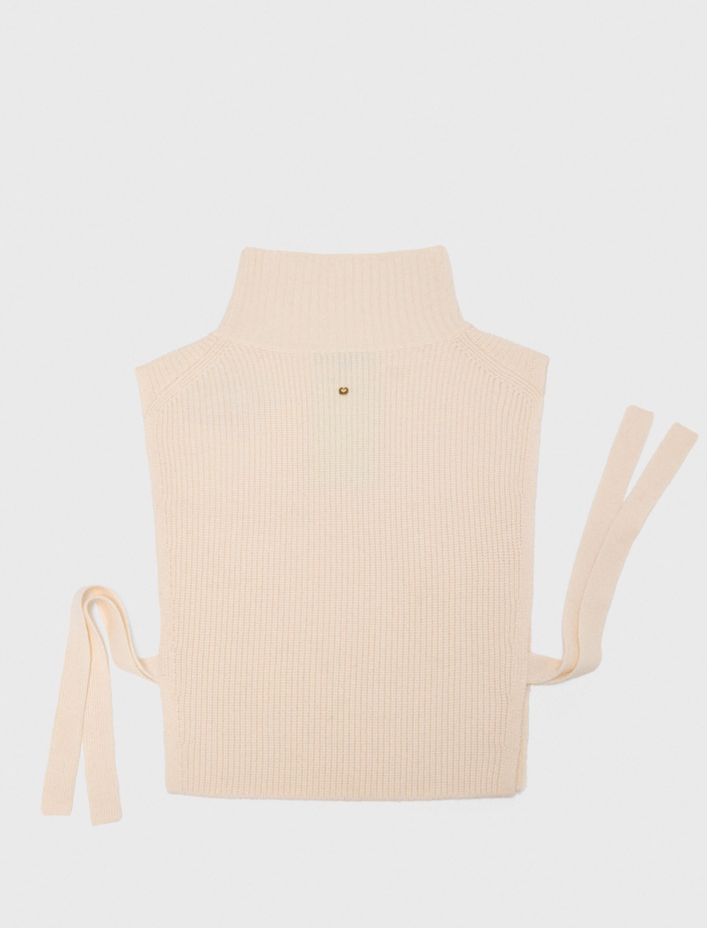Long knit collar Ecru