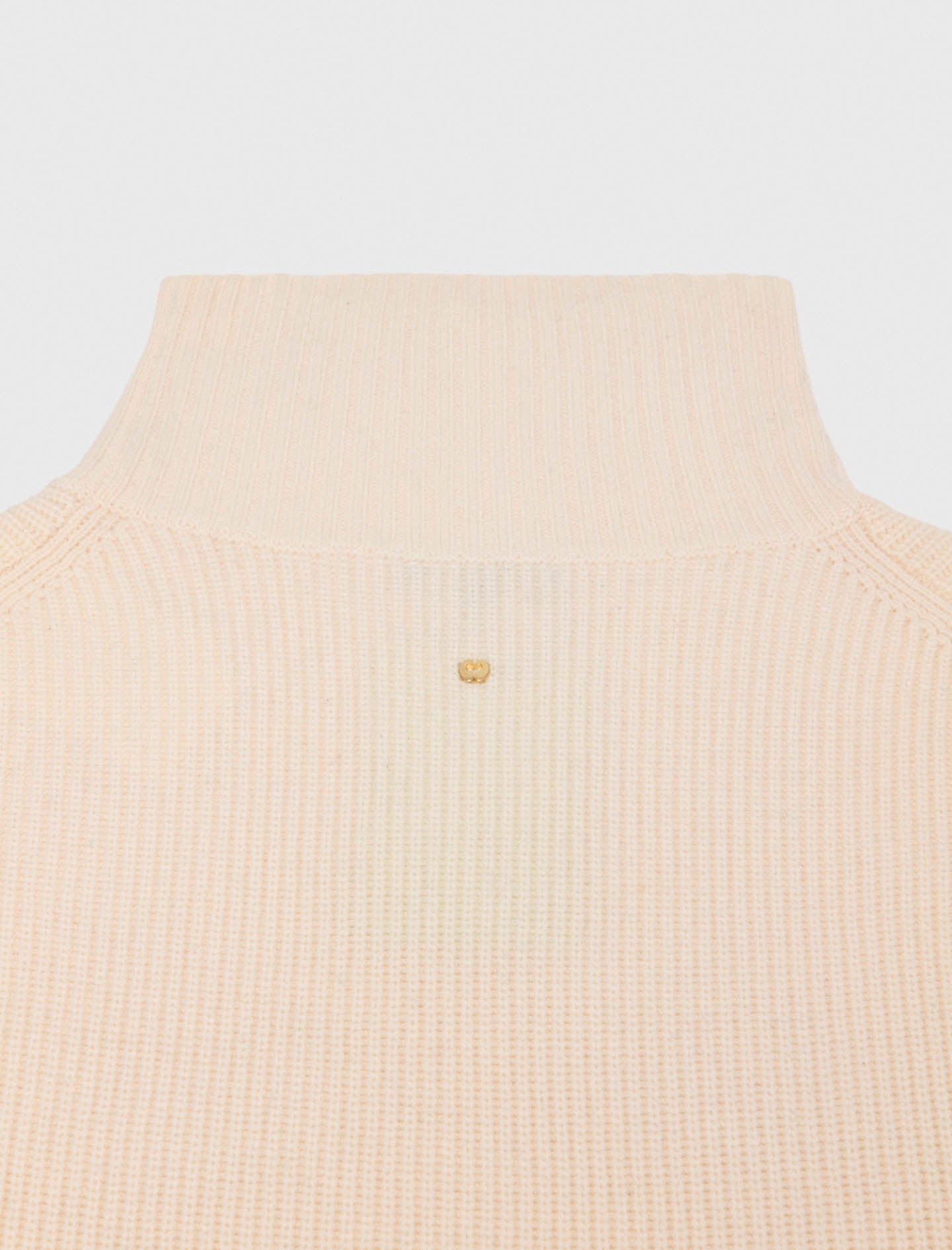 Long knit collar Ecru