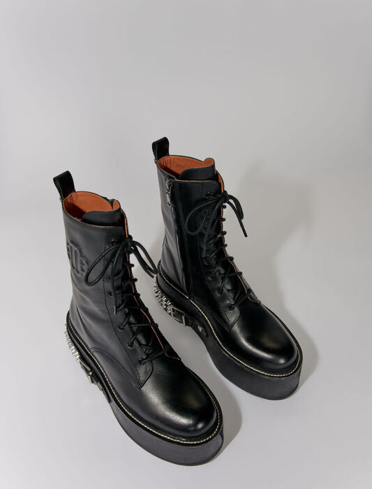 Maje combat store boots