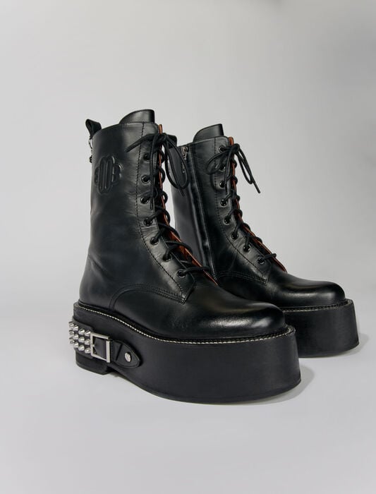 Combat hot sale boots punk