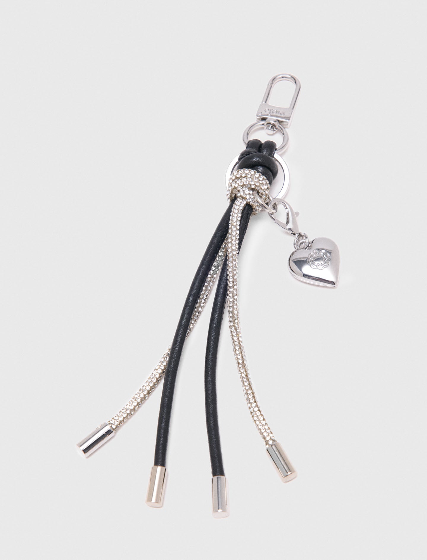 Rhinestone bag charms Silvery