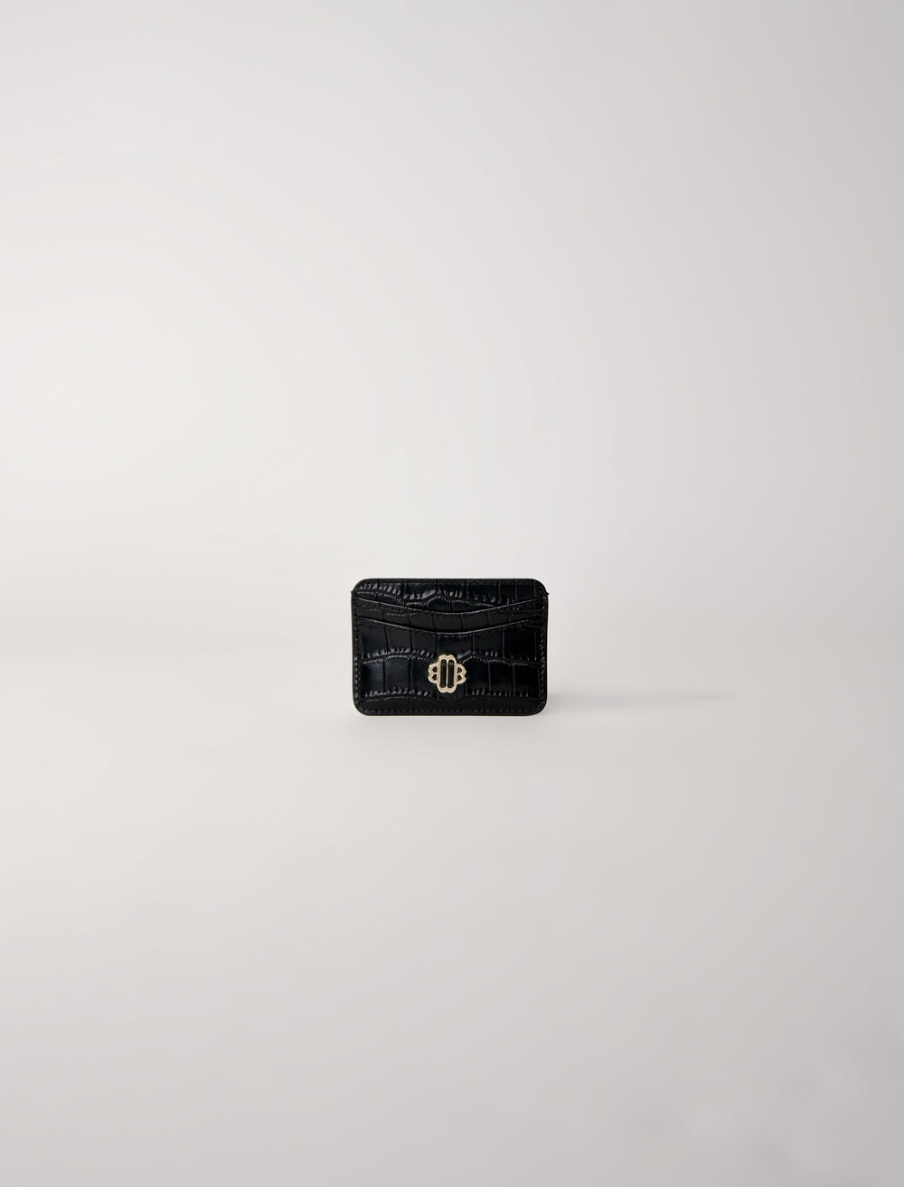Black-featured-MOCK CROC EMBOSSED LEATHER CARD CASE