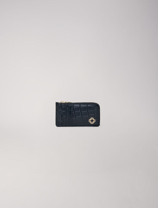 Black  -LEATHER CARD CASE