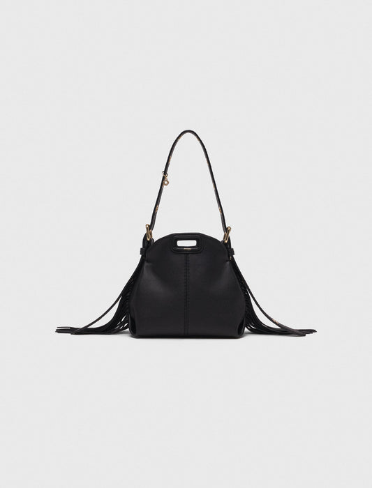 Miss M micro leather bag Black