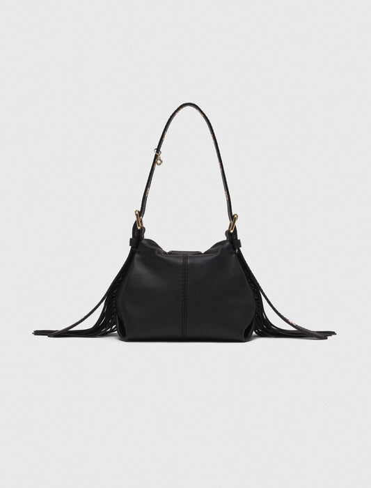 Miss M micro leather bag Black