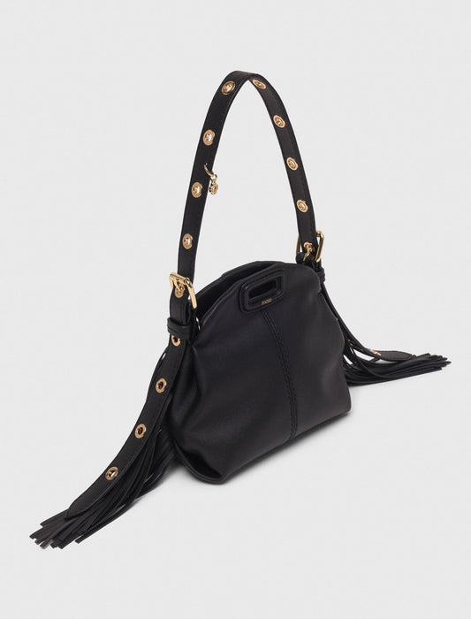Miss M micro leather bag Black