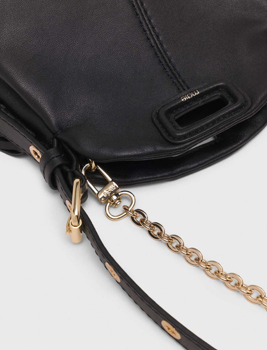Miss M micro leather bag Black