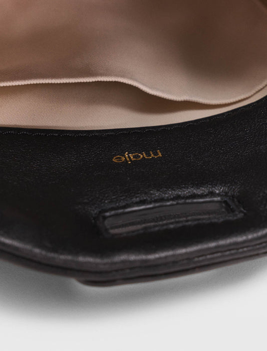 Miss M micro leather bag Black