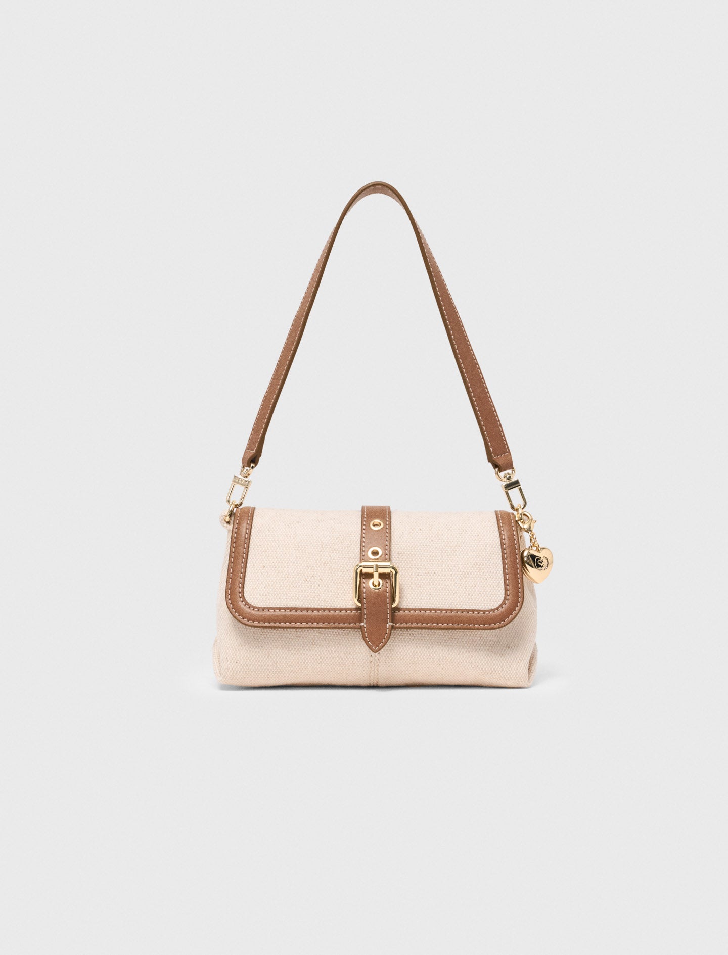Miss M walk canvas & leather mix Moka/White