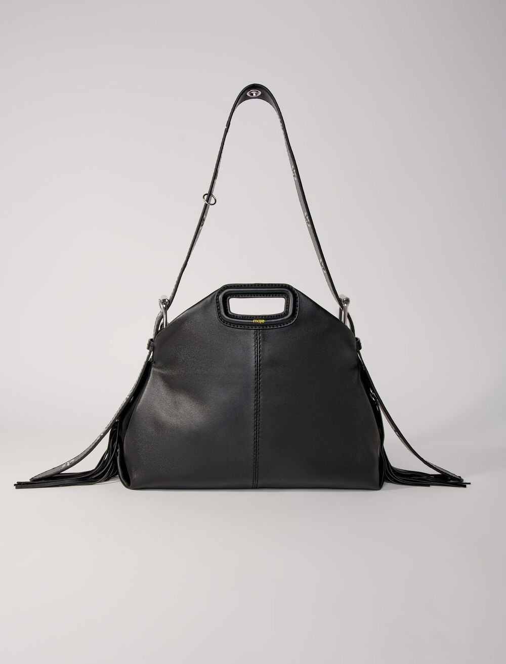 Black featured SMOOTH LEATHER MISS M BAG