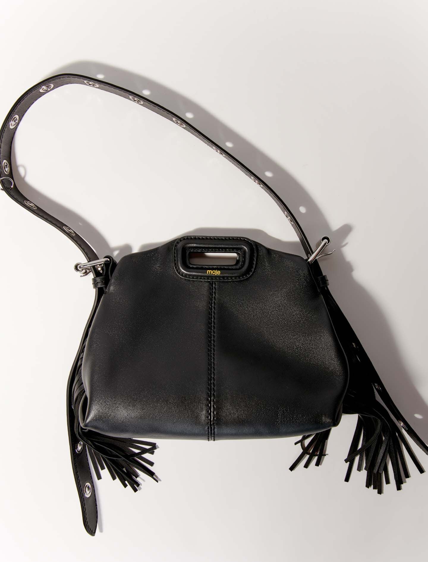 Black  -smooth leather mini miss m bag