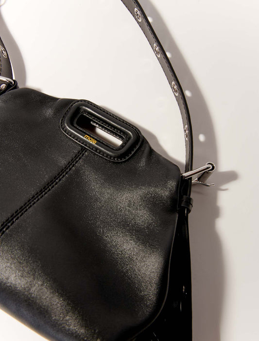 Black  -smooth leather mini miss m bag