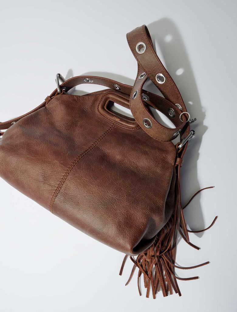 Old brown-Miss M bag in vintage leather