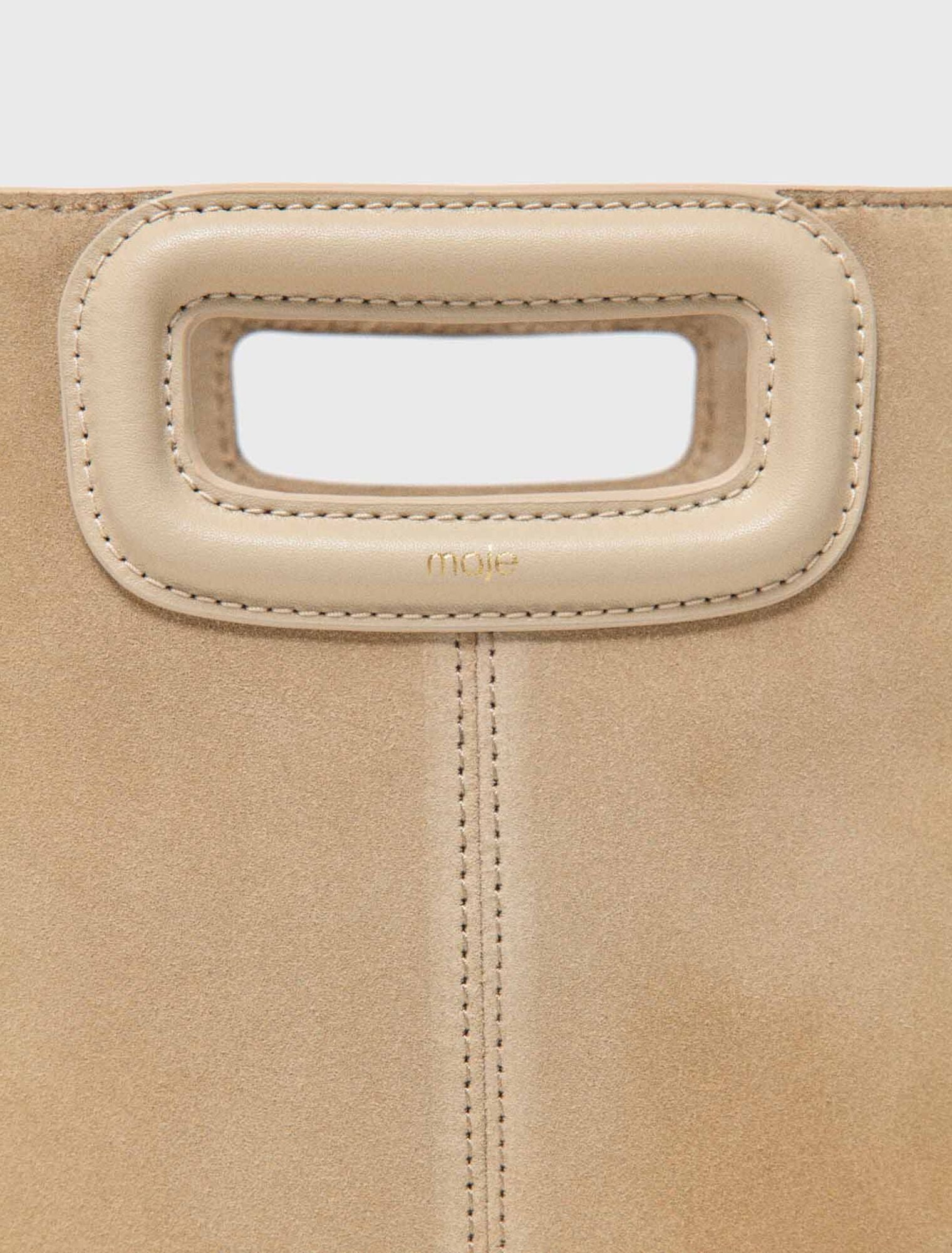 Suede M Bag Cappucino