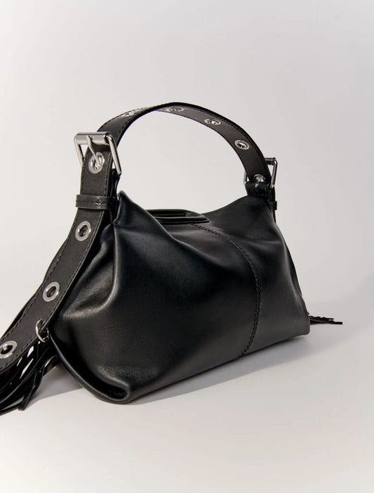 Black  -Smooth leather Miss M bag