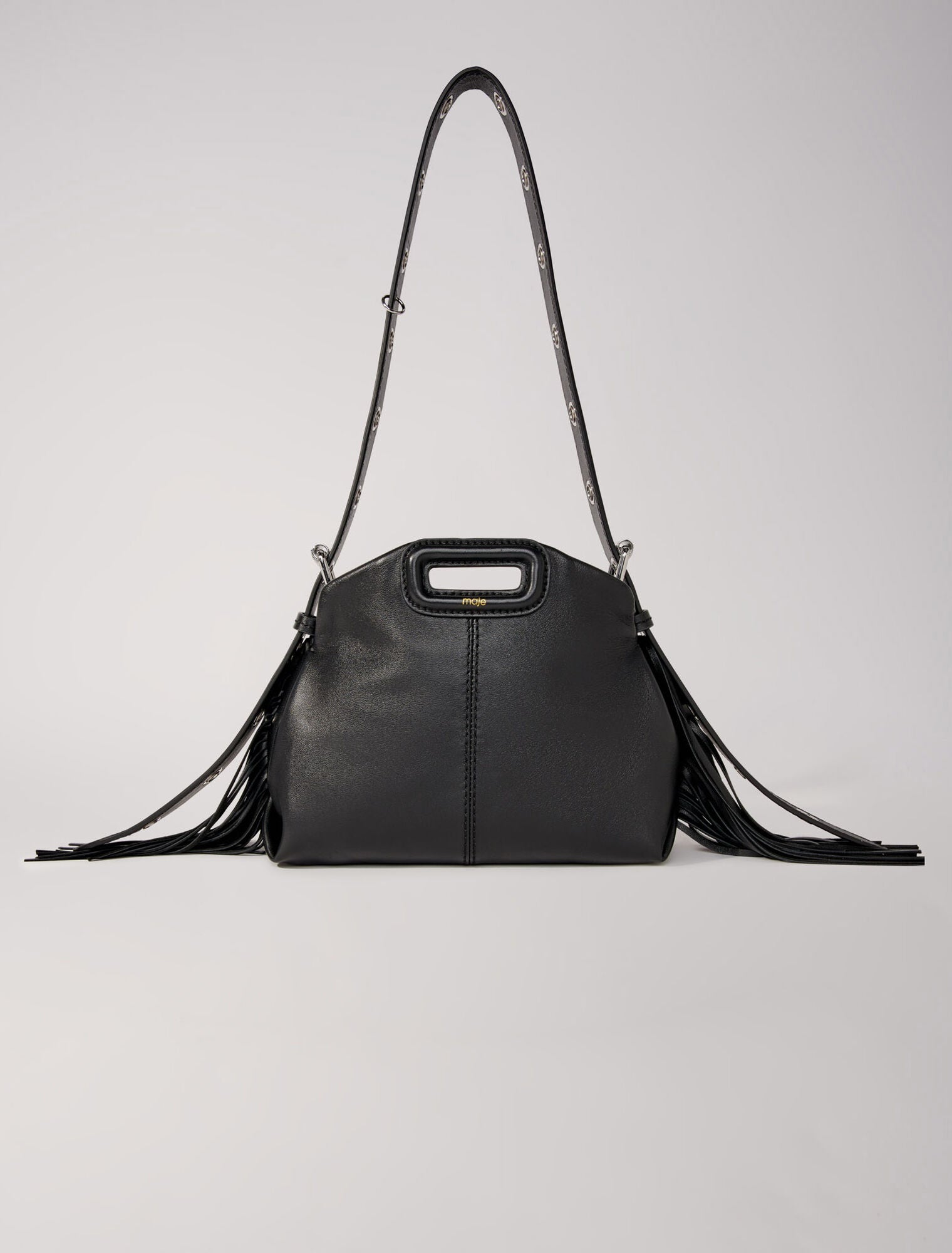 Smooth leather mini miss m bag Black