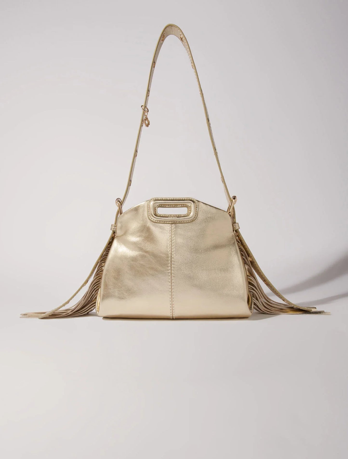 Gold featured-Metallic leather Miss M Mini bag