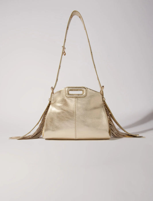 Gold featured-Metallic leather Miss M Mini bag