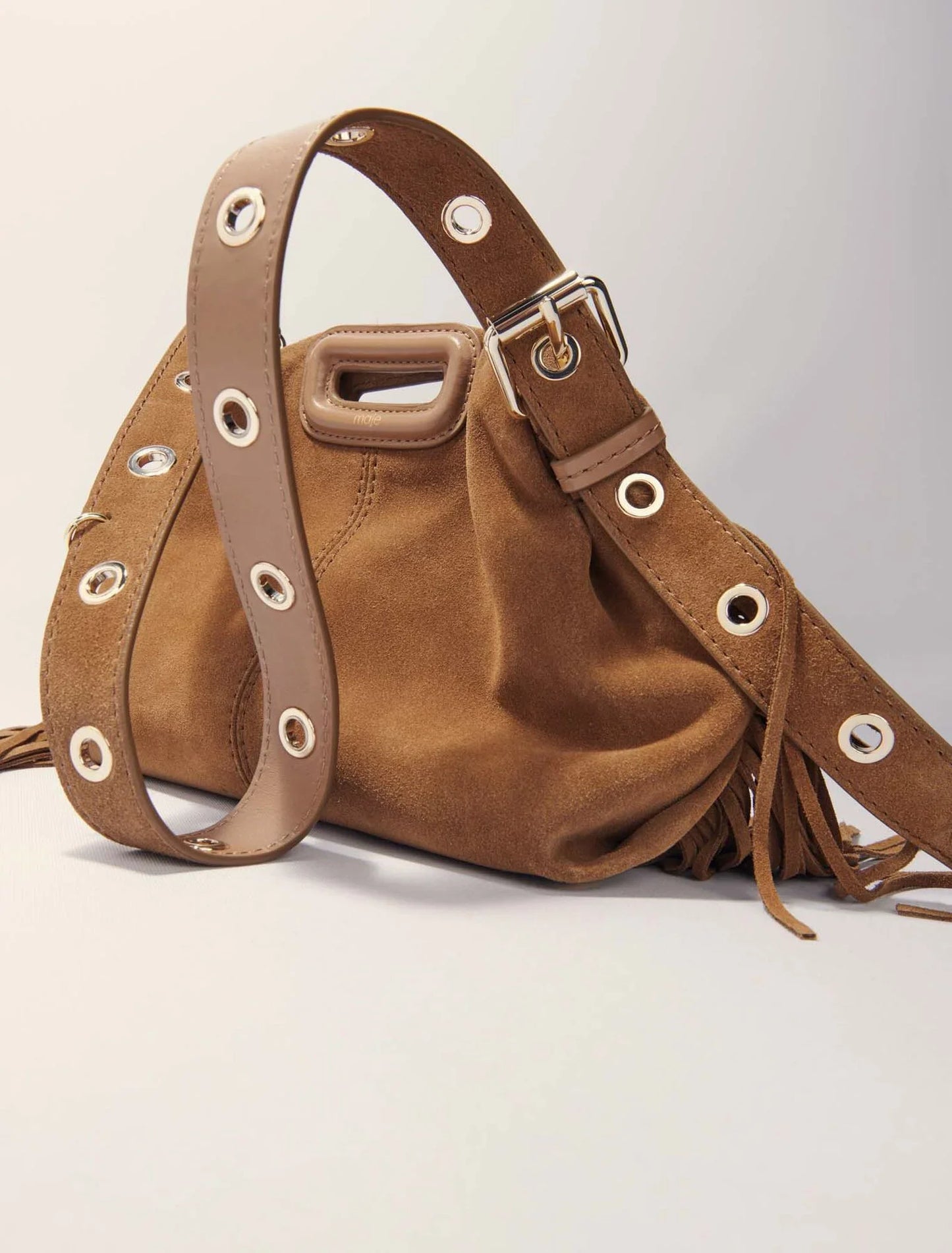 Camel-Miss M Shoulder Bag