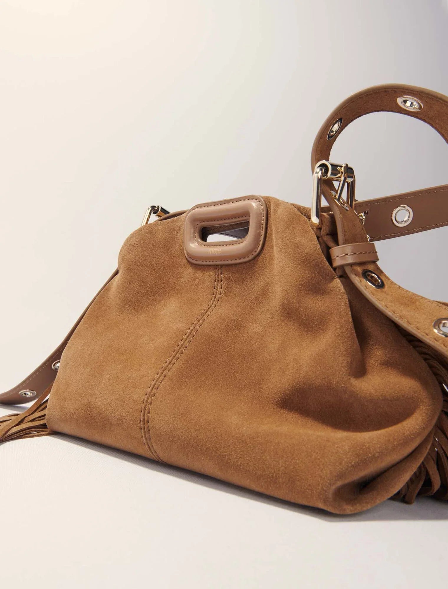 Camel-Miss M Shoulder Bag