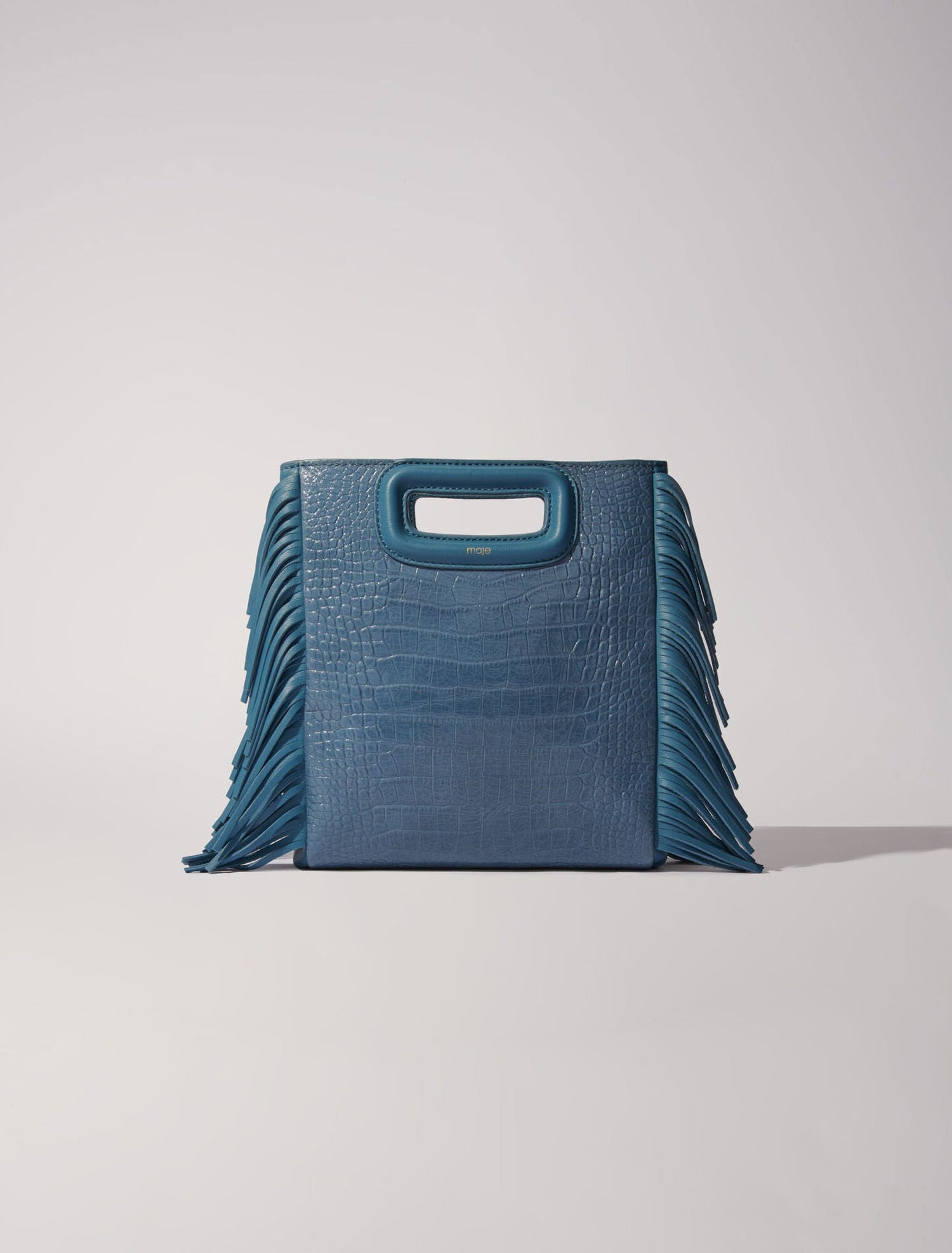 Blue / Grey featured-Mock croc M bag