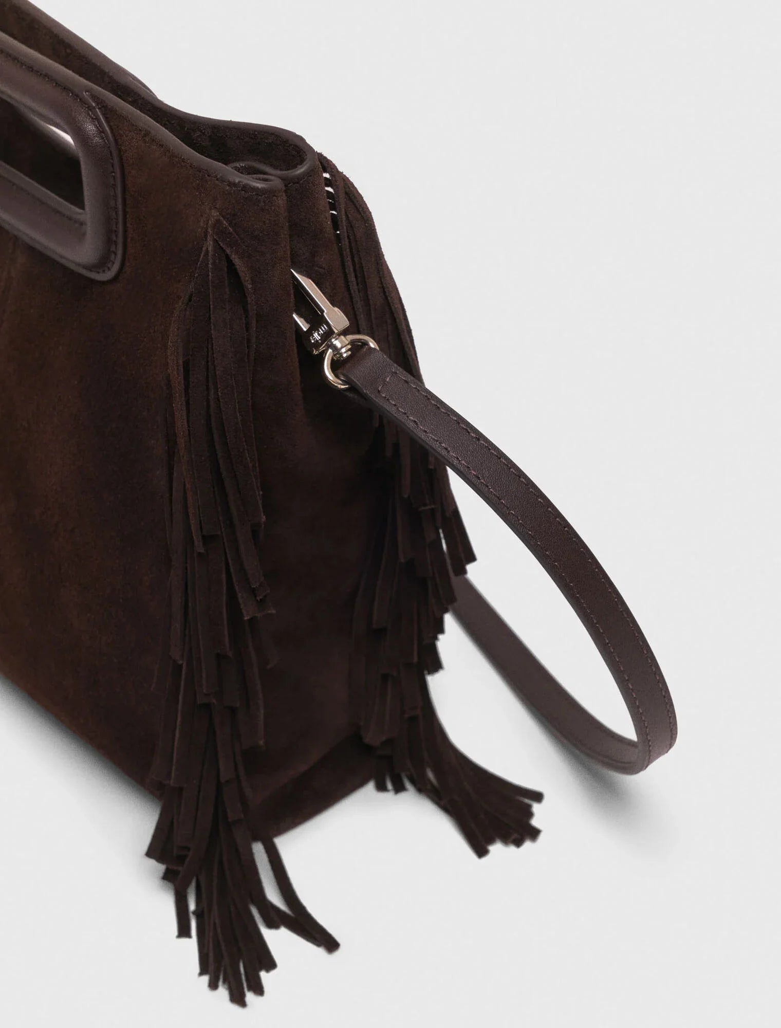 M bag in suede leather