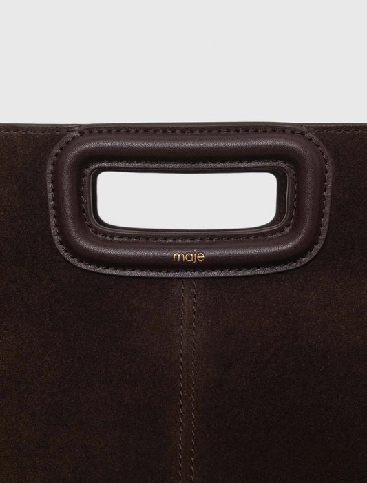 M bag in suede leather