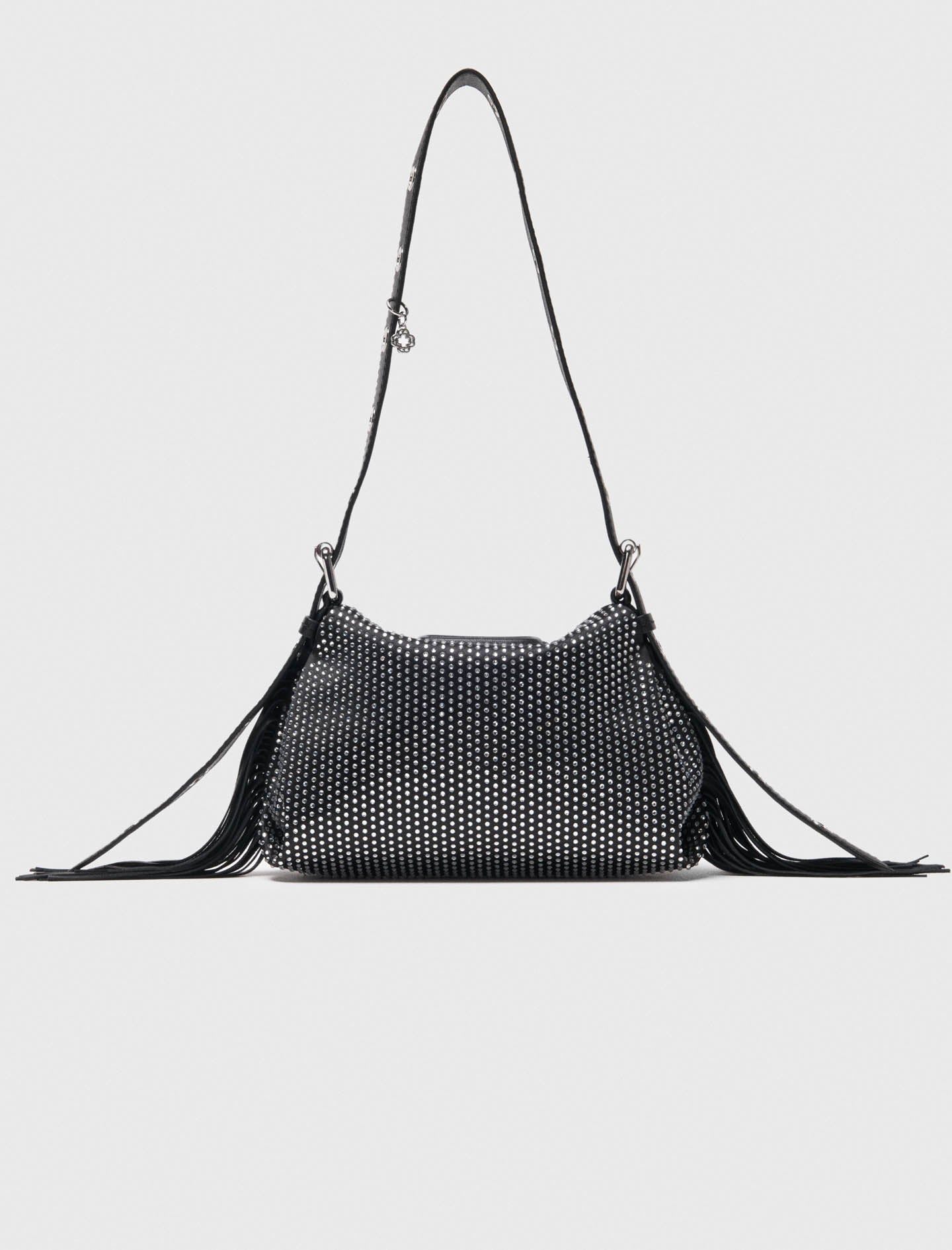 Rhinestone Miss M mini bag Black