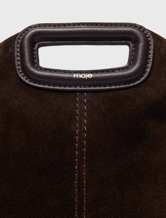 Suede Miss M bag Dark Brown