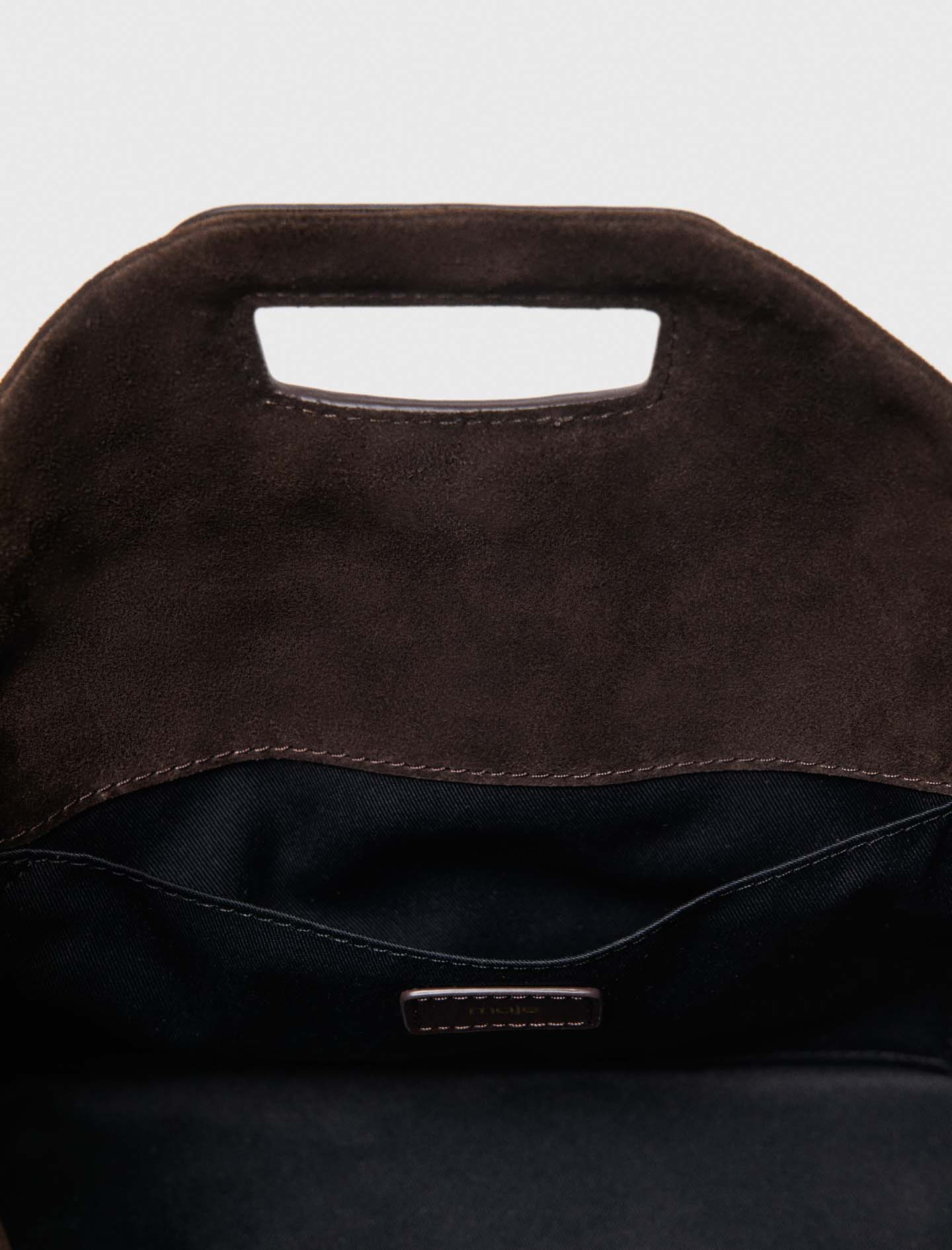 Suede Miss M bag Dark Brown