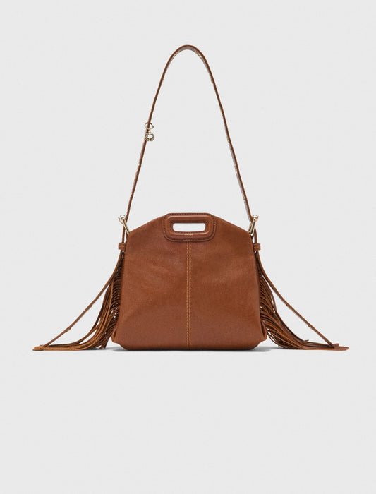 Smooth leather mini Miss M bag Tobacco