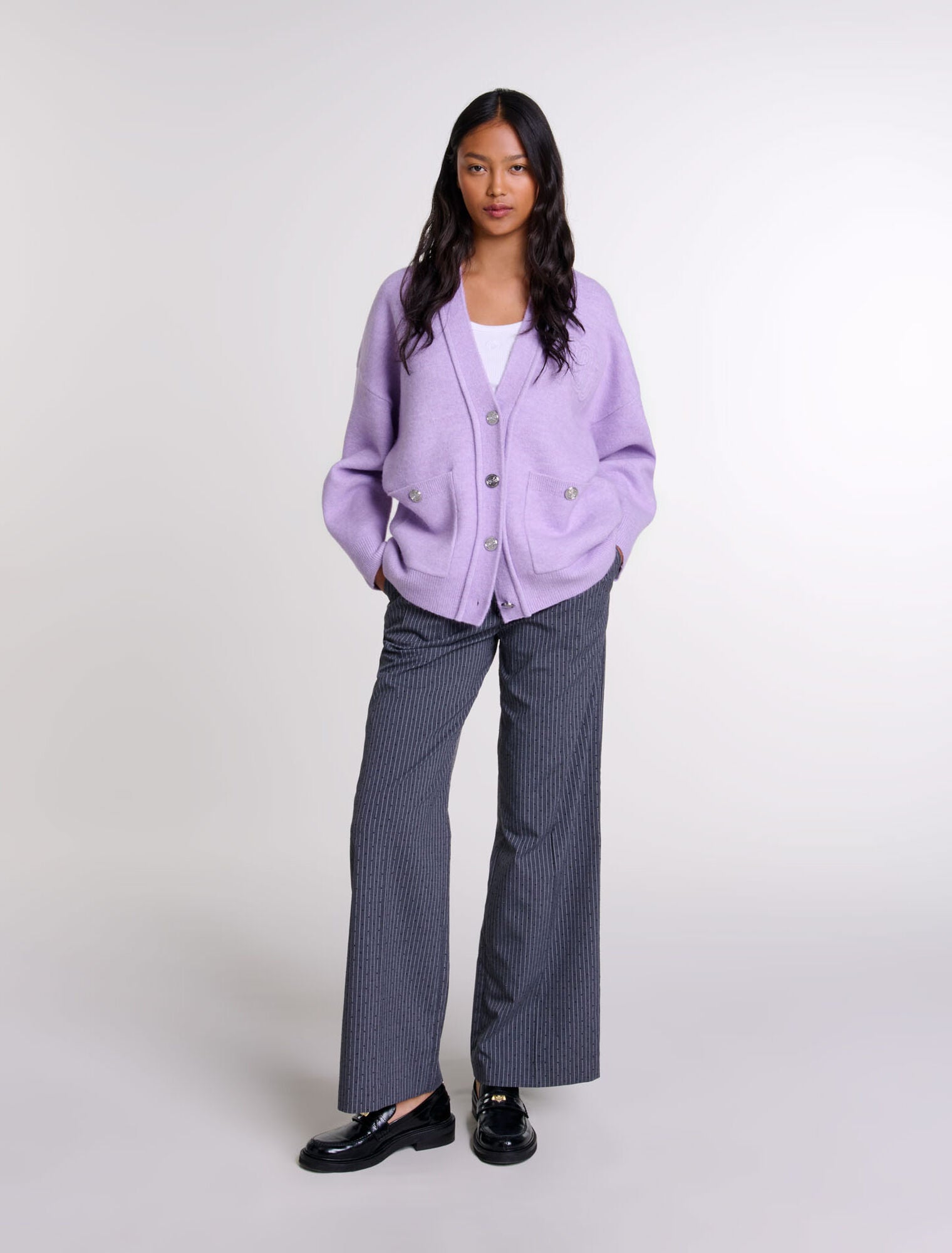 Parma Violet-featured-Longline cardigan