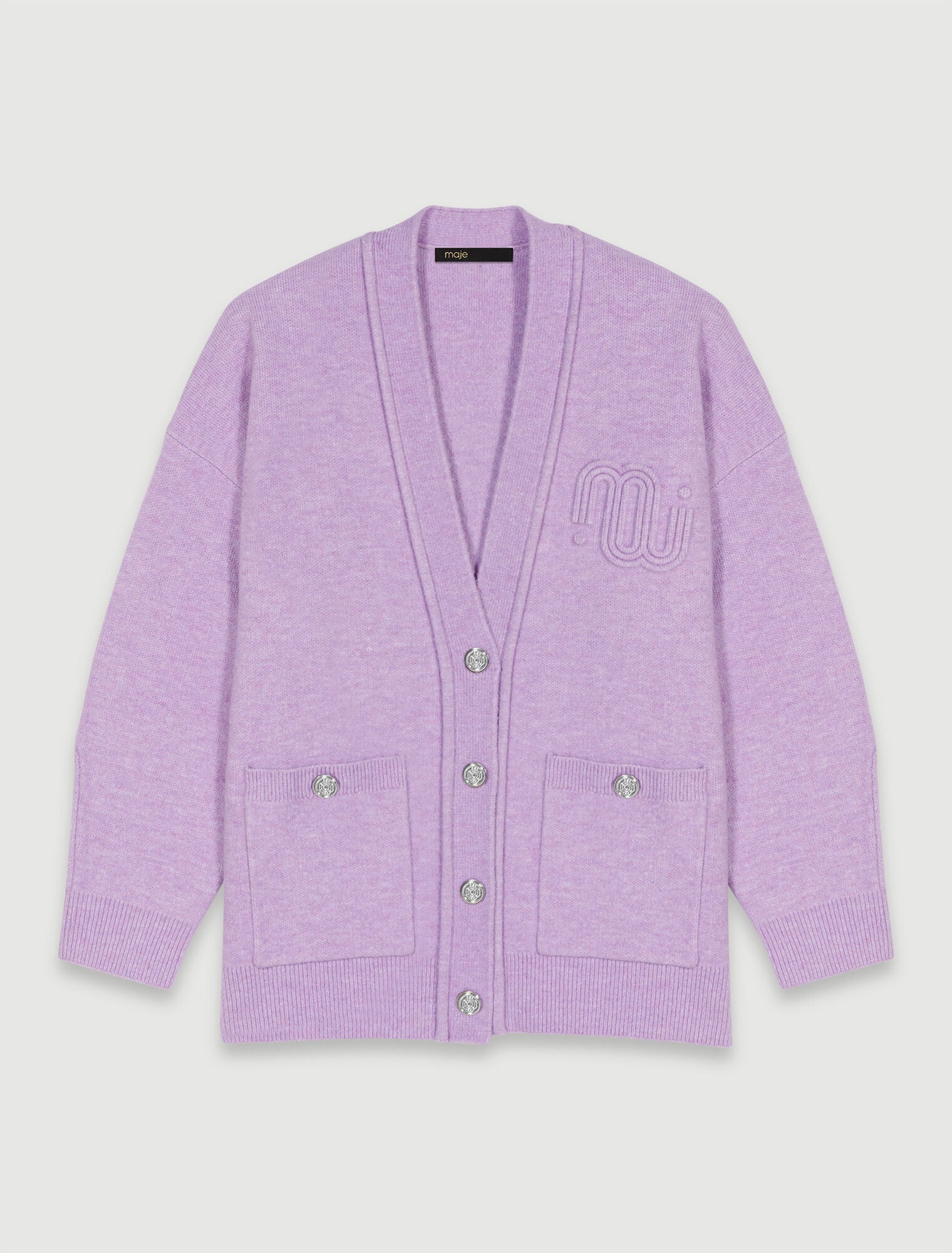 Parma Violet-Longline cardigan