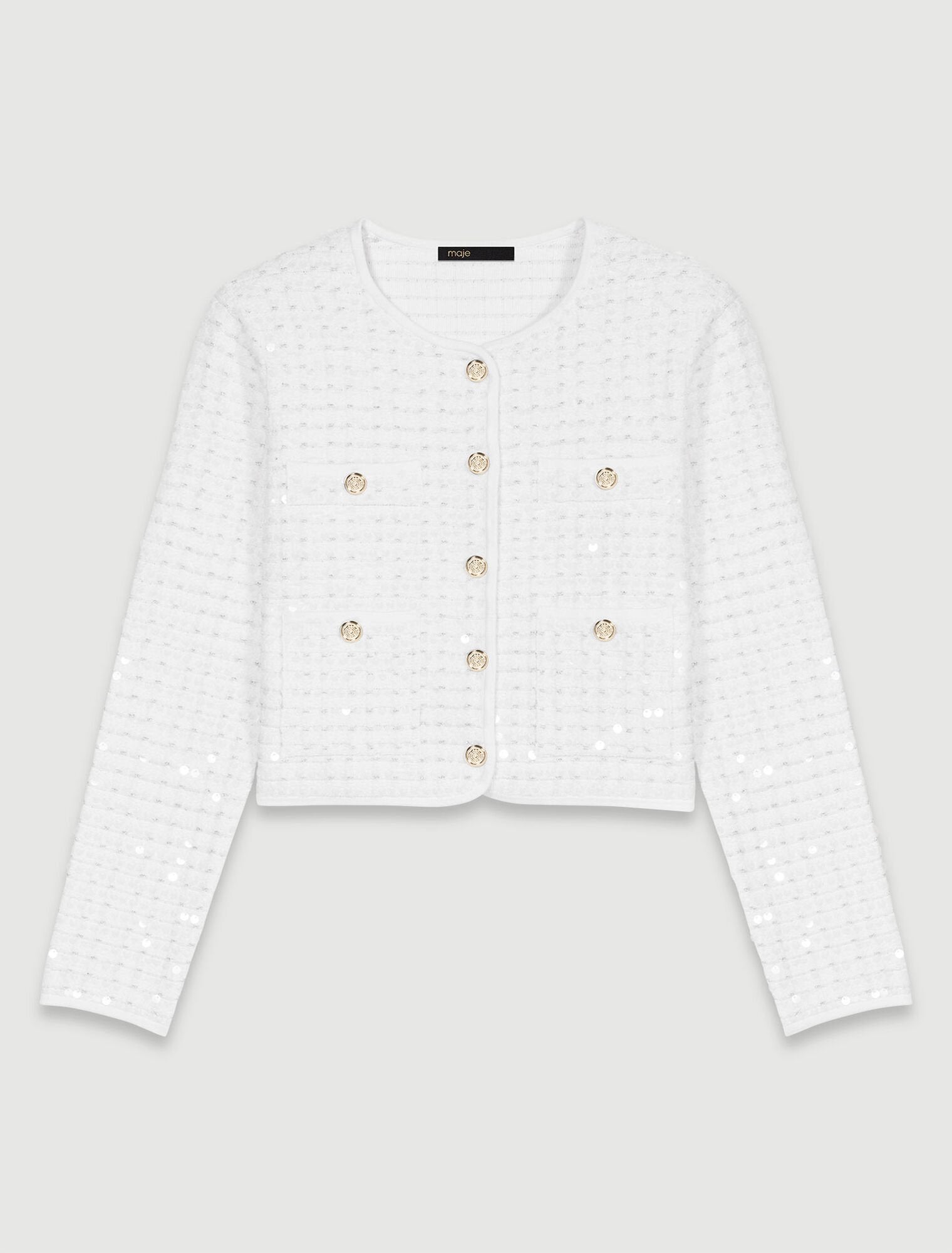 Off White Sequin knit cardigan