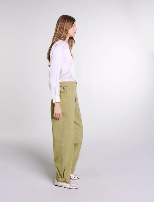 White-Silk Satin Shirt