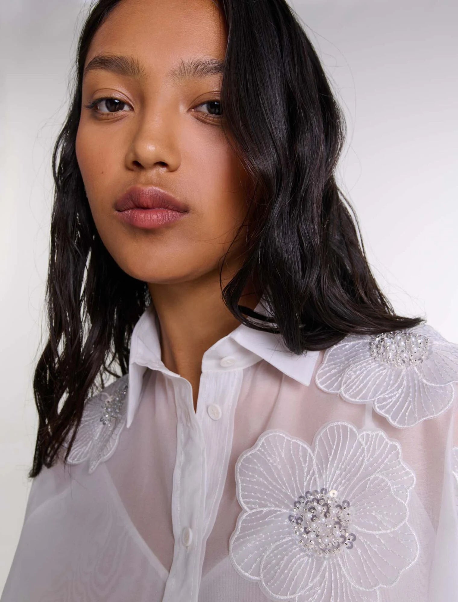 White-Organza shirt